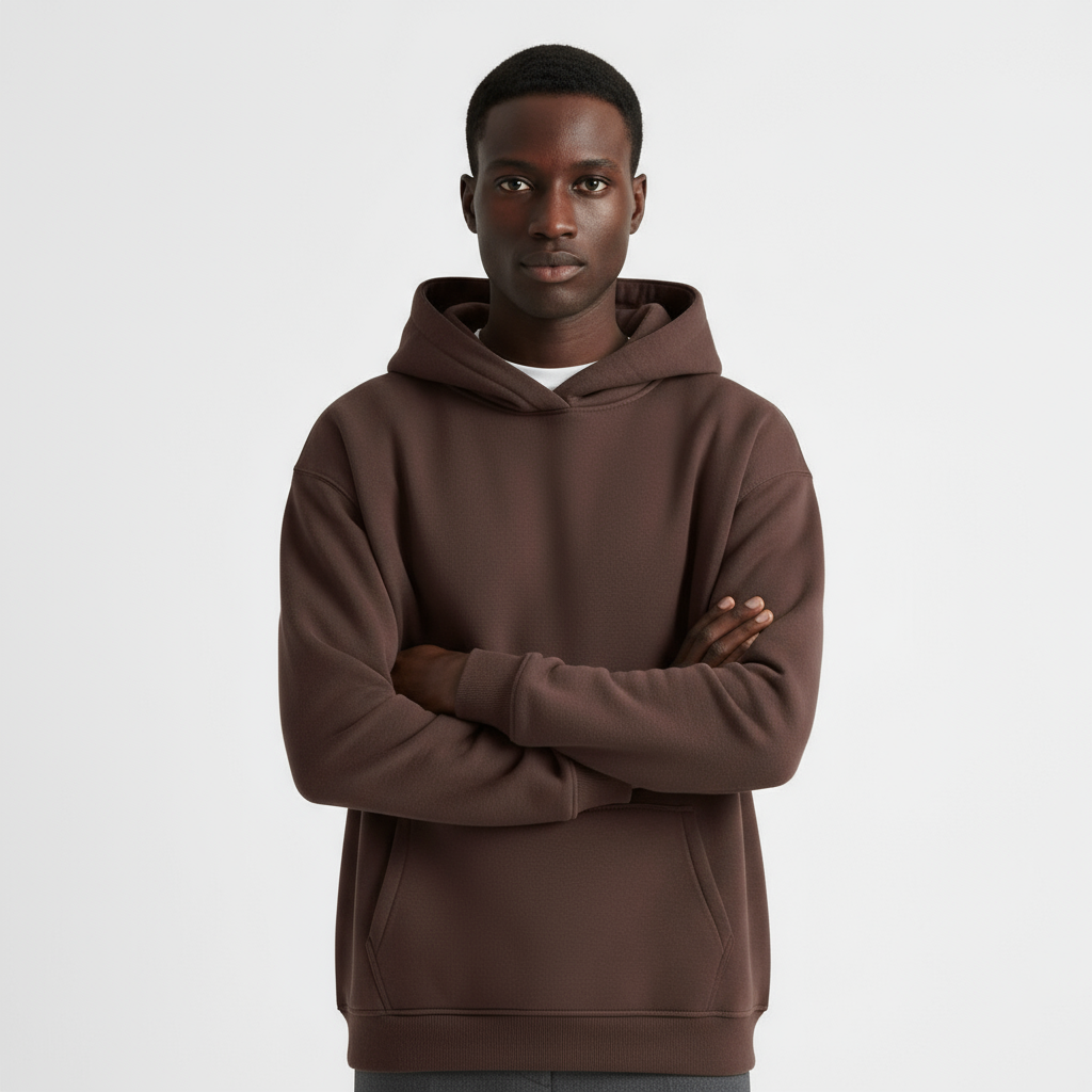 Heavyweight Men's Hoodie - Durable Cotton Blend - Casual Style for Everyday Wear - Available in Multiple Colors