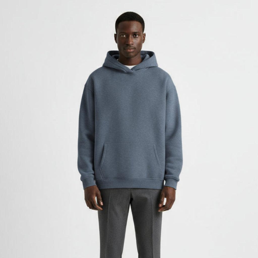 Heavyweight Men's Hoodie - Durable Cotton Blend - Casual Style for Everyday Wear - Available in Multiple Colors