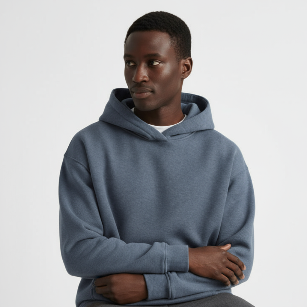 Heavyweight Men's Hoodie - Durable Cotton Blend - Casual Style for Everyday Wear - Available in Multiple Colors