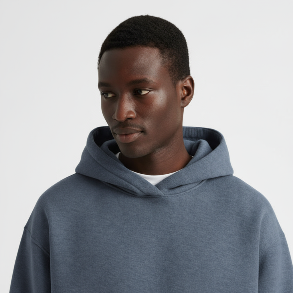 Heavyweight Men's Hoodie - Durable Cotton Blend - Casual Style for Everyday Wear - Available in Multiple Colors