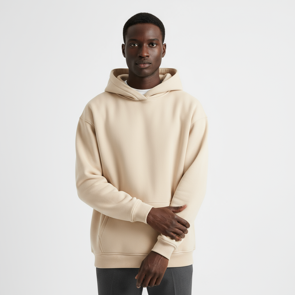 Heavyweight Men's Hoodie - Durable Cotton Blend - Casual Style for Everyday Wear - Available in Multiple Colors