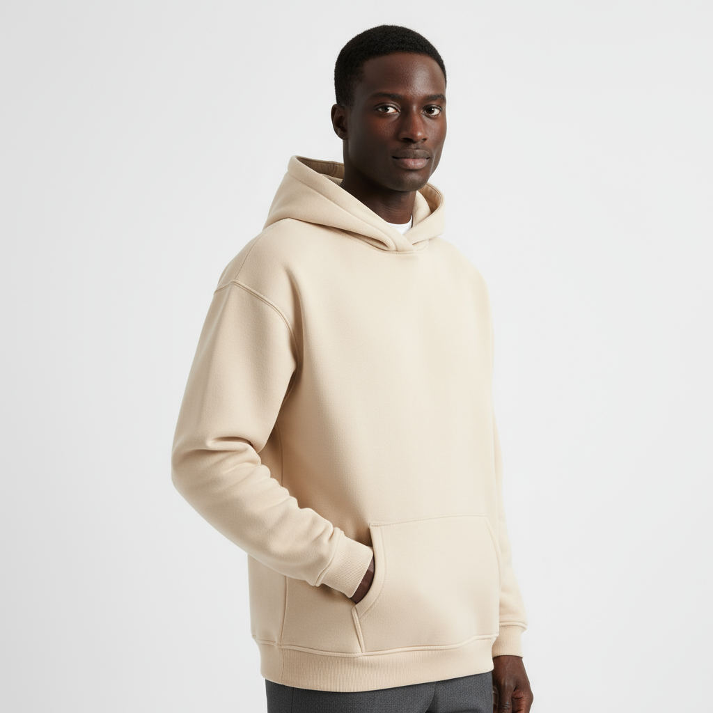 Heavyweight Men's Hoodie - Durable Cotton Blend - Casual Style for Everyday Wear - Available in Multiple Colors