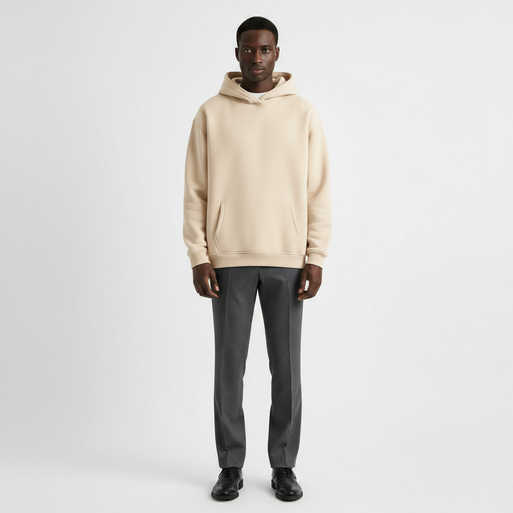 Heavyweight Men's Hoodie - Durable Cotton Blend - Casual Style for Everyday Wear - Available in Multiple Colors