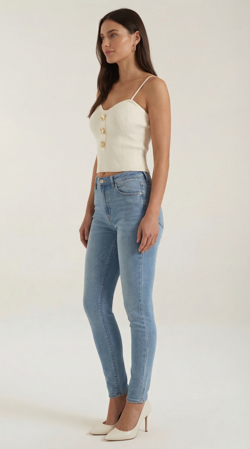 Jasmin Women's Tank Top - Lightweight Cotton Blend - Casual Sleeveless Shirt for Everyday Wear