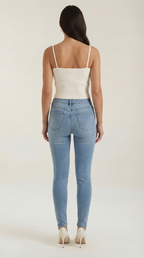 Jasmin Women's Tank Top - Lightweight Cotton Blend - Casual Sleeveless Shirt for Everyday Wear