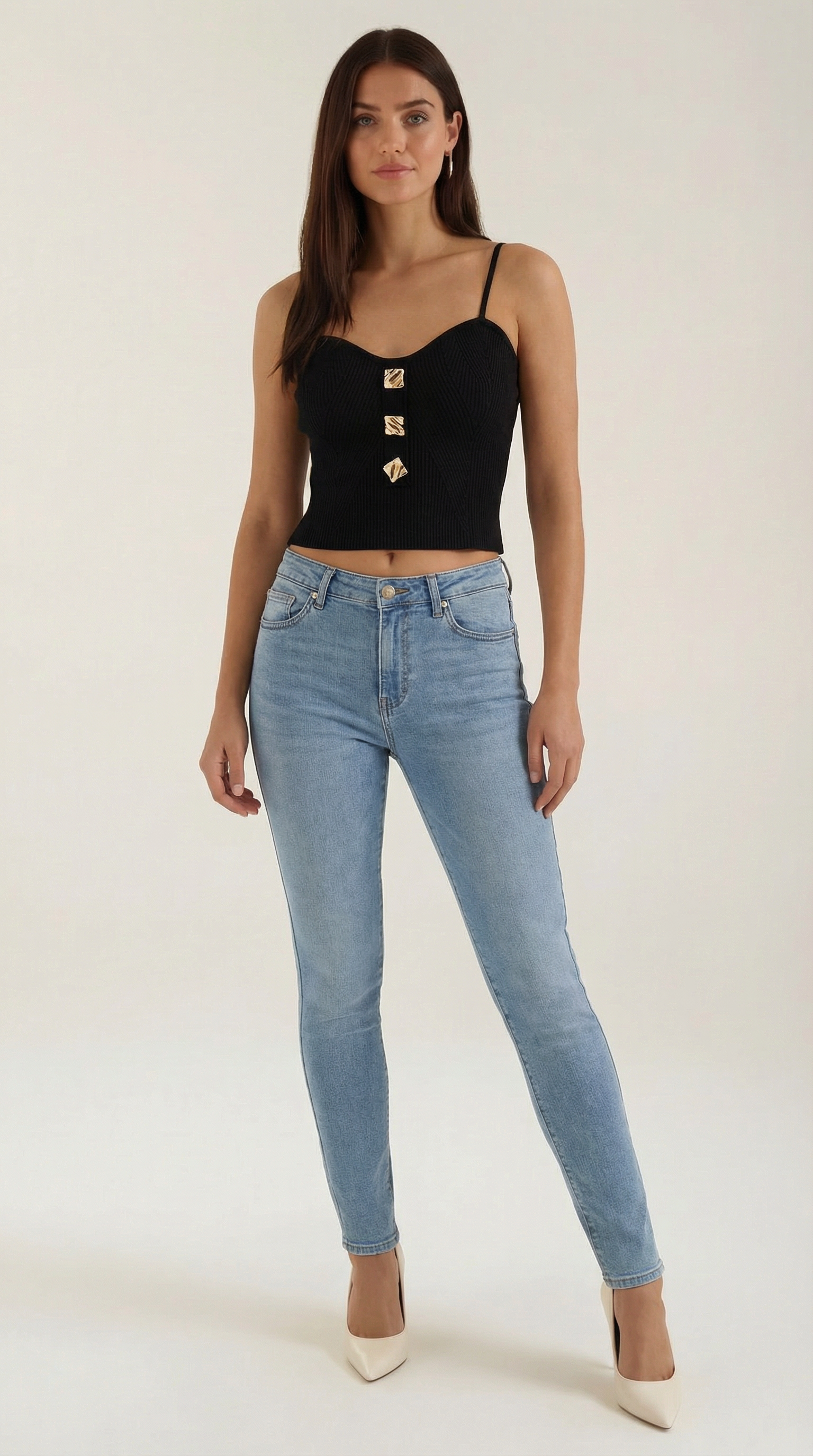 Jasmin Women's Tank Top - Lightweight Cotton Blend - Casual Sleeveless Shirt for Everyday Wear