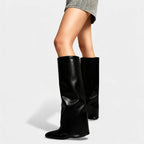 Knee-High Leather Boots for Women with Sleeves – Stylish Footwear for Everyday Wear and Special Occasions