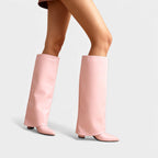 Knee-High Leather Boots for Women with Sleeves – Stylish Footwear for Everyday Wear and Special Occasions