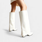 Knee-High Leather Boots for Women with Sleeves – Stylish Footwear for Everyday Wear and Special Occasions