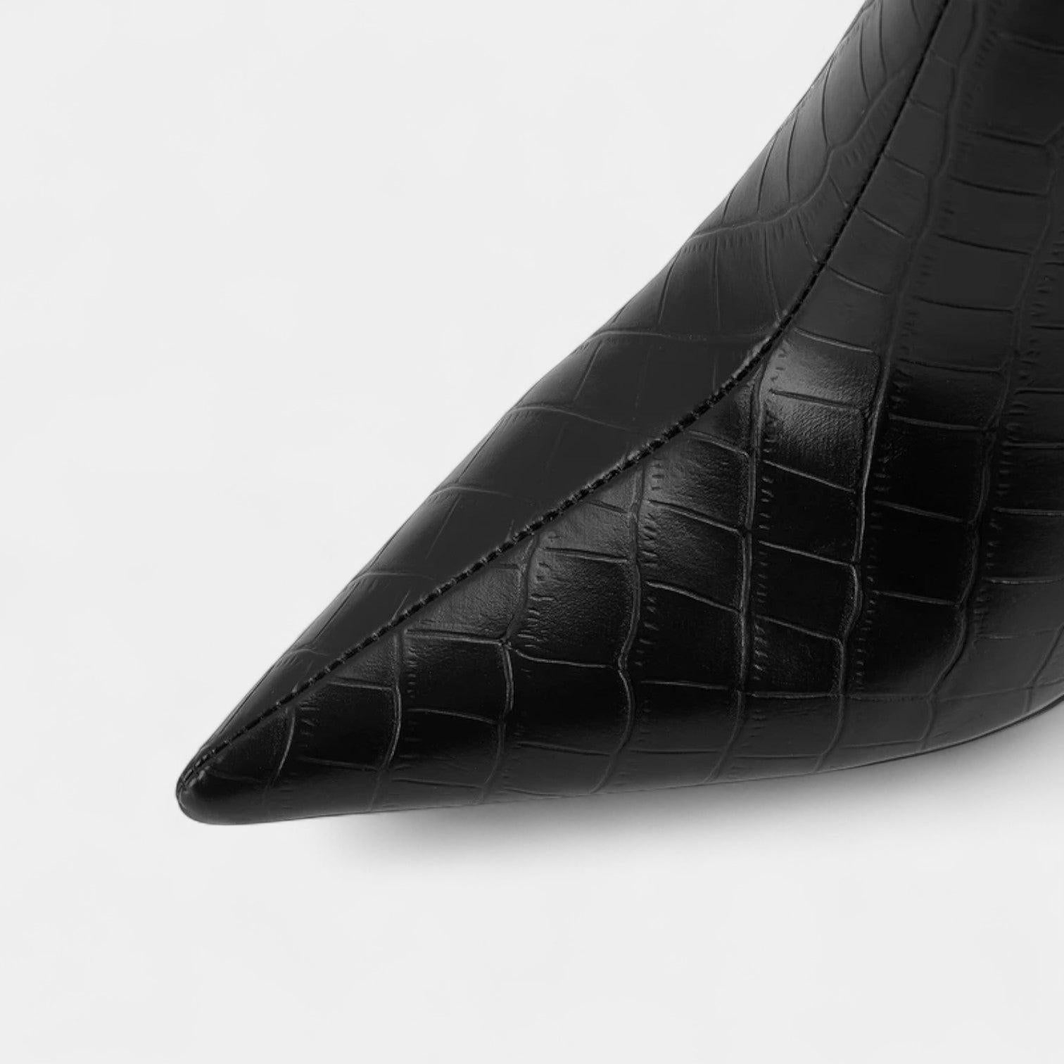 Knee-High Stiletto Boots for Women - Pointed Toe Design - Stylish Footwear for Dressy Occasions