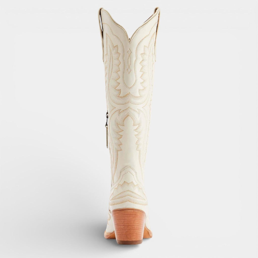 Knee High Vegan Leather Cowboy Boots for Women - Western Block Heel Design for Casual Wear