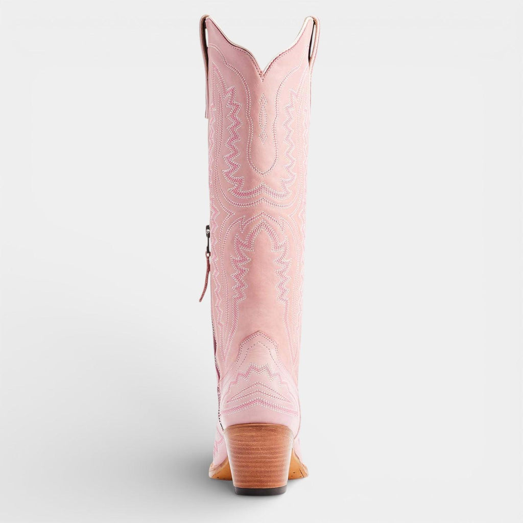 Knee High Vegan Leather Cowboy Boots for Women - Western Block Heel Design for Casual Wear