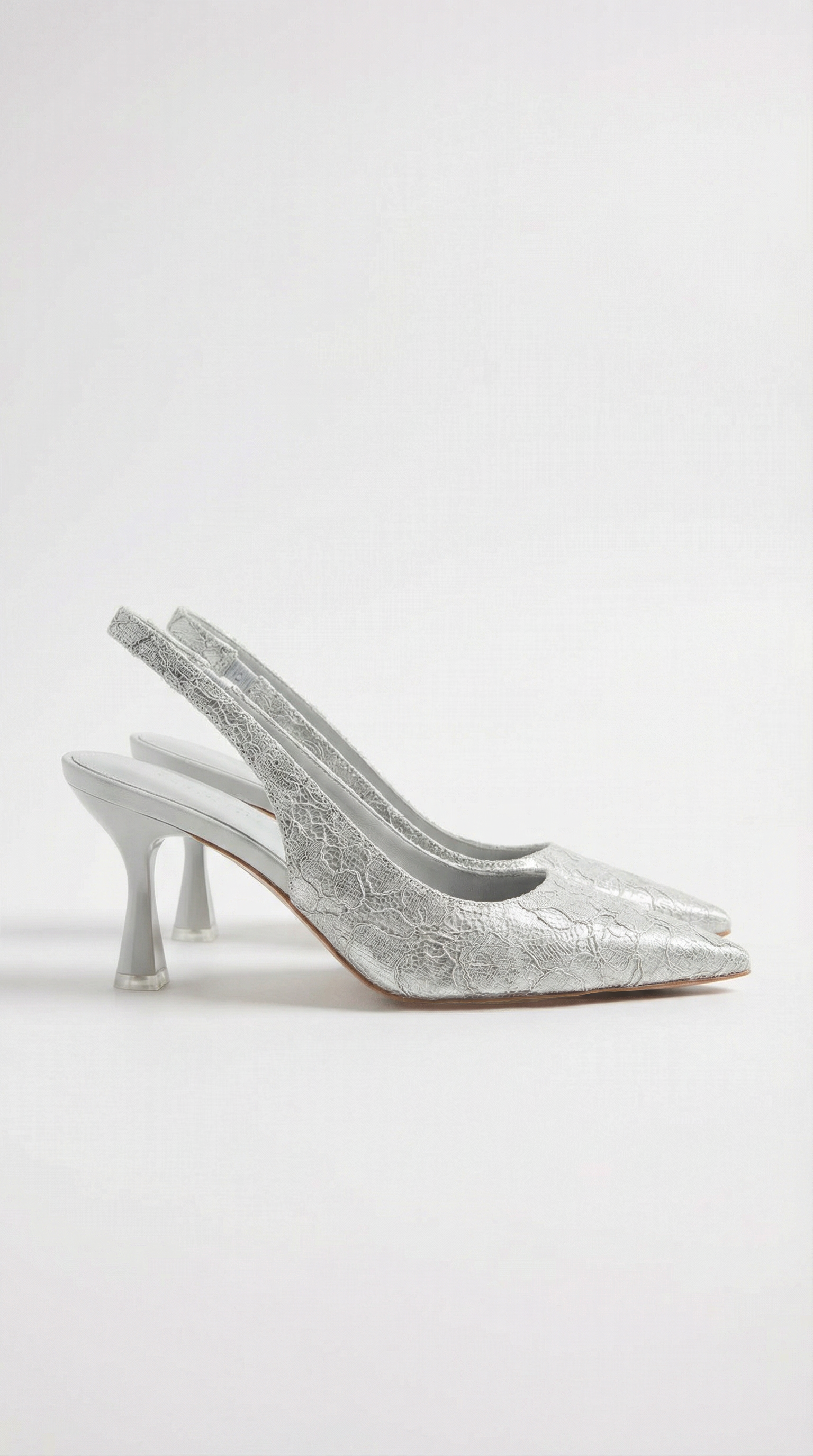 Lace Heeled Sandals - Elegant Design for Formal Events - Women's Footwear