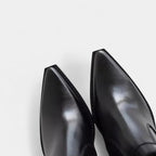 Leather Ankle Boots for Women with Side Zip Closure - Stylish Footwear for Everyday Wear