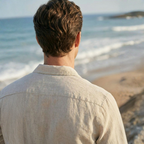 Lightweight Linen Shirt and Trousers Set for Men - Casual Summer Outfit