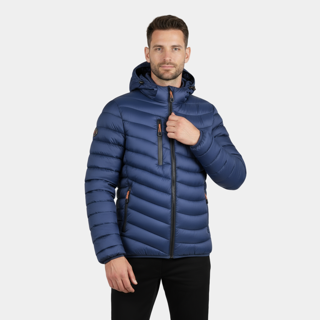 Lightweight Slim Fit Puffer Jacket for Men - Insulated, Water-Resistant, Casual Outerwear for Cool Weather