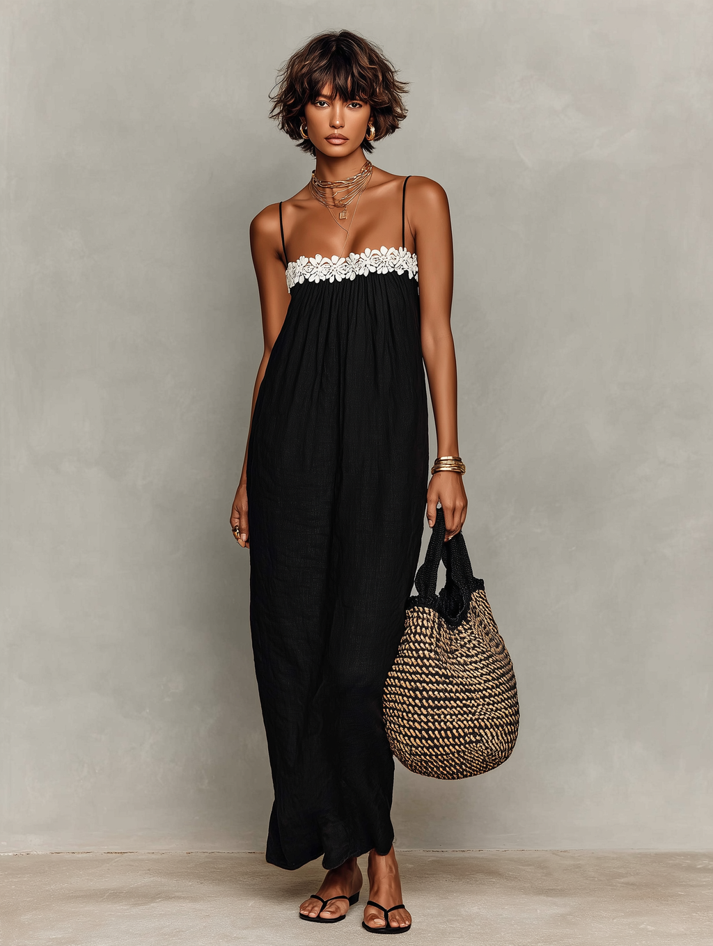 Linen-Blend Strapless Maxi Dress Women UK – Wedding Guest Garden Party Evening Gown, Cocktail Attire