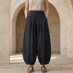 Linen Harem Pants for Women - Loose Fit, Comfortable Casual Wear