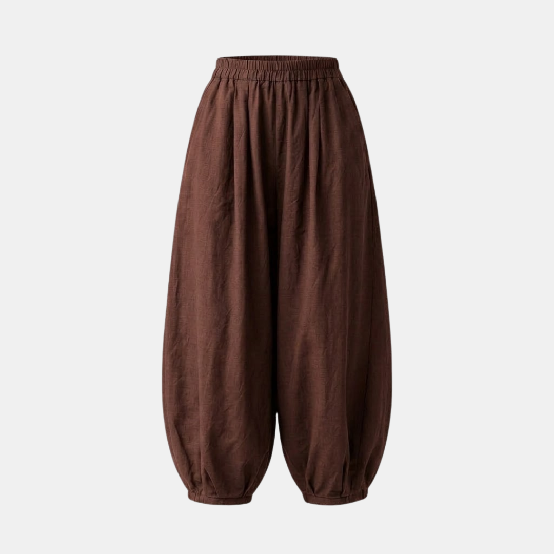 Linen Harem Pants for Women - Loose Fit, Comfortable Casual Wear