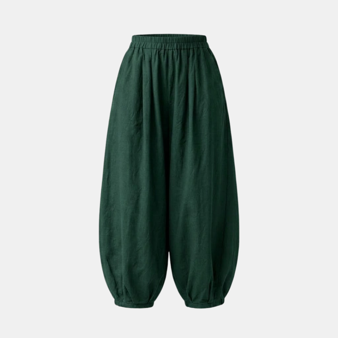 Linen Harem Pants for Women - Loose Fit, Comfortable Casual Wear