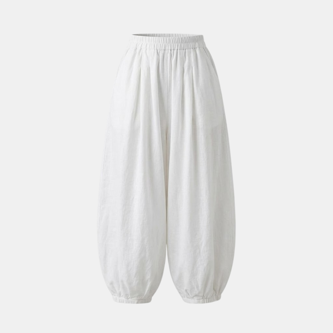 Linen Harem Pants for Women - Loose Fit, Comfortable Casual Wear