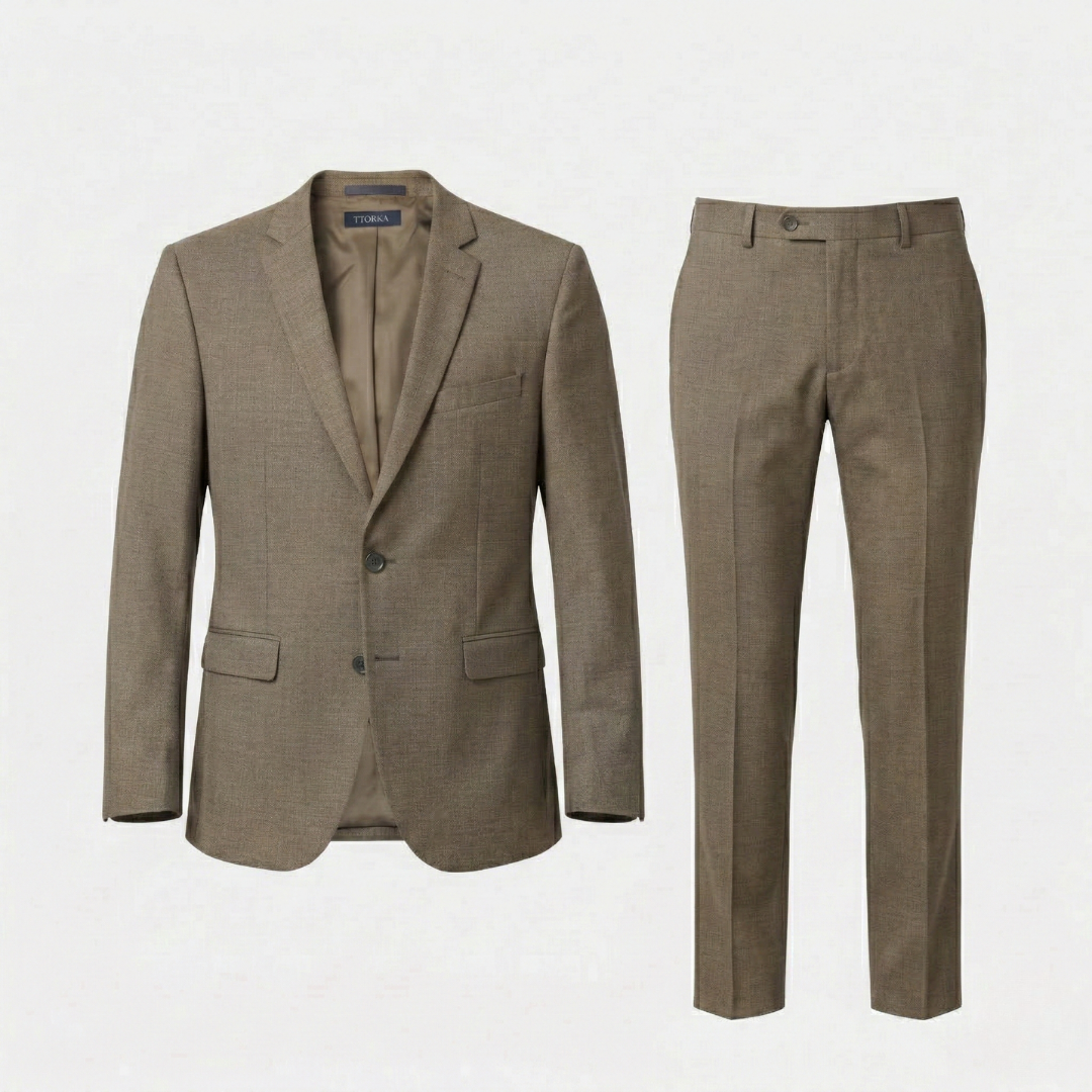 Linen Suit Set for Men - Breathable Fabric - Casual or Formal Wear