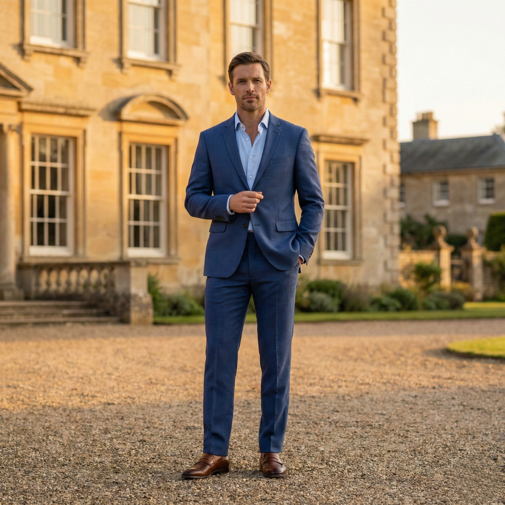 Linen Suit Set for Men - Breathable Fabric - Casual or Formal Wear