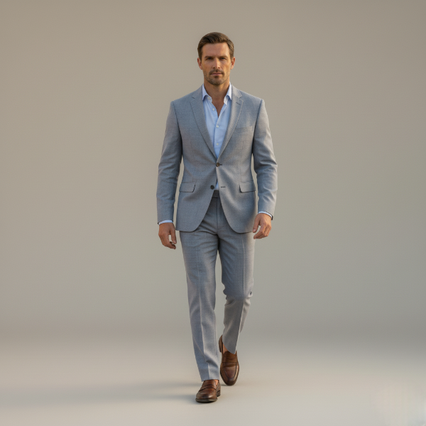 Linen Suit Set for Men - Breathable Fabric - Casual or Formal Wear