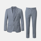 Linen Suit Set for Men - Breathable Fabric - Casual or Formal Wear