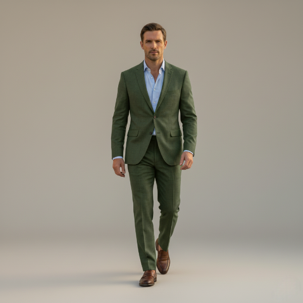 Linen Suit Set for Men - Breathable Fabric - Casual or Formal Wear