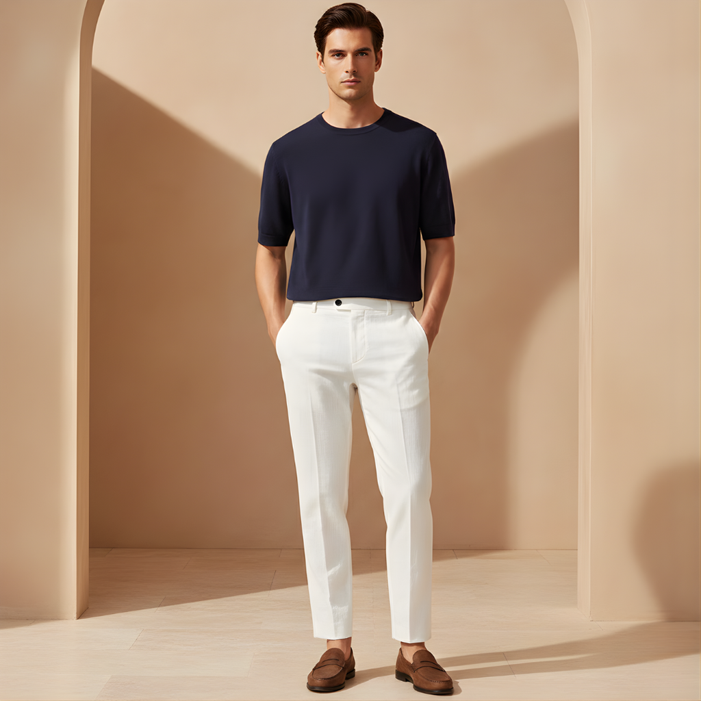 Linen Trousers for Men | Old Money Style | Casual or Formal Wear