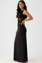 Maxi Dress in Soft Fabric with Elegant Design for Formal Events and Special Occasions