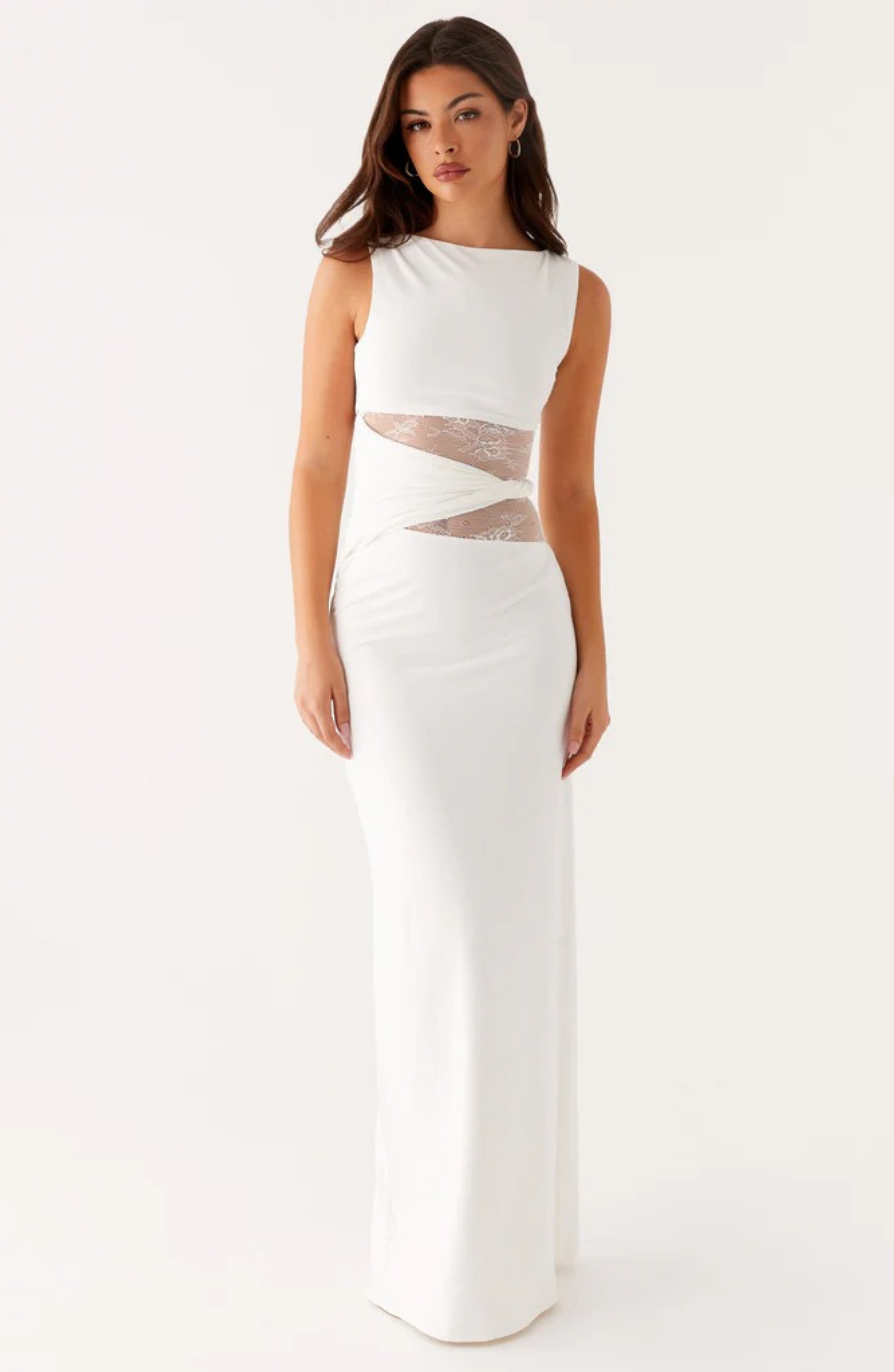 Maxi Dress in Soft Fabric with Elegant Design for Formal Events and Special Occasions