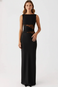 Maxi Dress in Soft Fabric with Elegant Design for Formal Events and Special Occasions