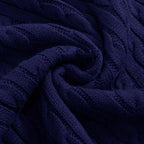 Men's Cable-Knit Sweater in Soft Cotton Blend - Classic Crew Neck Jumper for Casual Wear and Layering