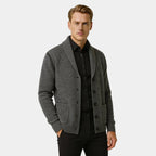 Men's Cashmere Cardigan - Buttoned Design for Casual or Formal Wear - Soft, Lightweight Knit Sweater