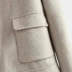 Men's Cashmere Zip Jacket - Water-Repellent Polo Collar Design for Casual Wear