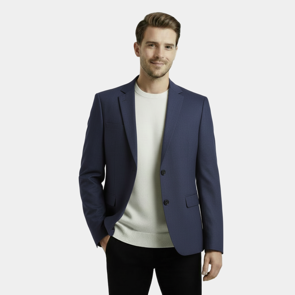 Men's Classic Blazer Jacket - Tailored Fit, Lightweight Fabric, Formal Wear for Business and Special Occasions