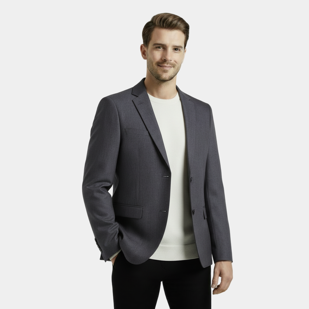 Men's Classic Blazer Jacket - Tailored Fit, Lightweight Fabric, Formal Wear for Business and Special Occasions