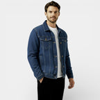 Men's Denim Jacket - Classic Regular Fit - Casual Outerwear for Everyday Wear - Durable Cotton Fabric