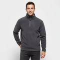Men's Fleece Half-Zip Pullover Sweater with Stand Collar for Casual Wear and Layering