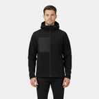 Men's Fleece Zip-Up Hoodie - Windproof, Warm Layer for Outdoor Activities and Casual Wear