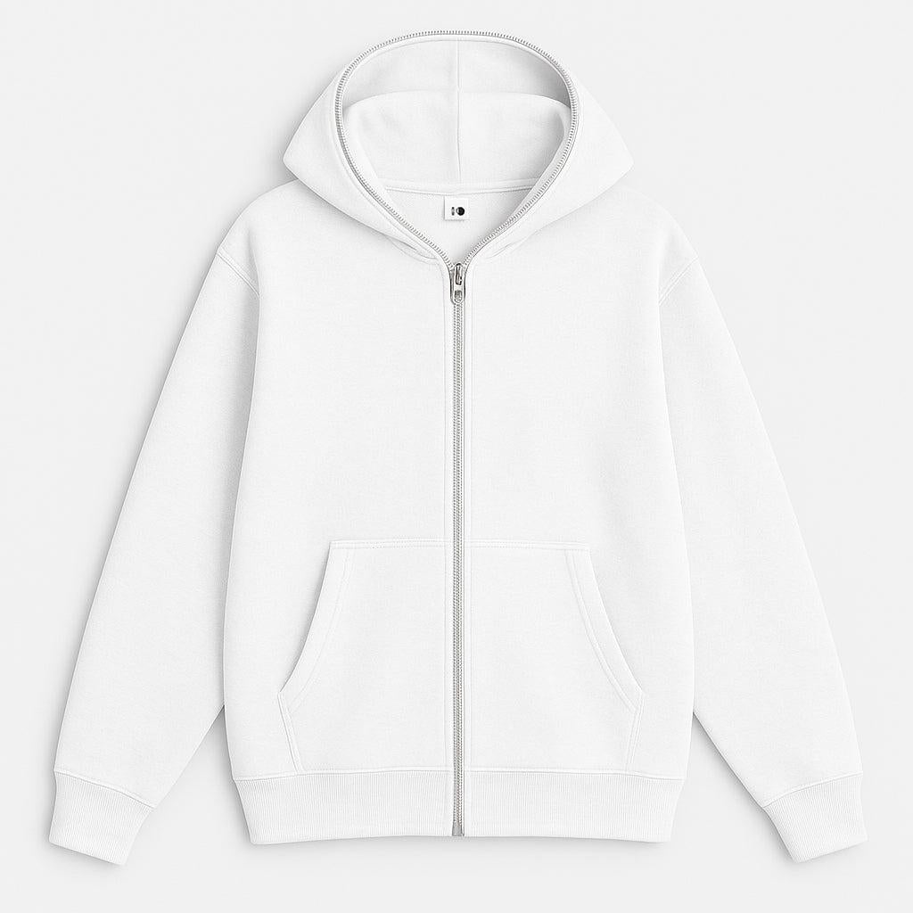 Men's Full-Zip Hoodie - Comfortable Cotton Blend - Casual Style for Everyday Wear - Available in Multiple Colors