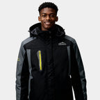 Men's Insulated Hooded Ski Jacket - Waterproof Winter Performance Outerwear for Cold Weather Activities