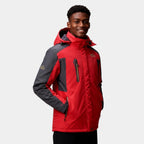 Men's Insulated Hooded Ski Jacket - Waterproof Winter Performance Outerwear for Cold Weather Activities