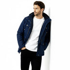 Men's Insulated Hooded Winter Utility Jacket for Cold Weather Outdoor Activities