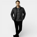 Men's Insulated Lightweight Quilted Puffer Jacket for Cold Weather Outdoor Activities