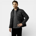 Men's Insulated Lightweight Quilted Puffer Jacket for Cold Weather Outdoor Activities
