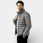 Men's Insulated Lightweight Quilted Puffer Jacket for Cold Weather Outdoor Activities