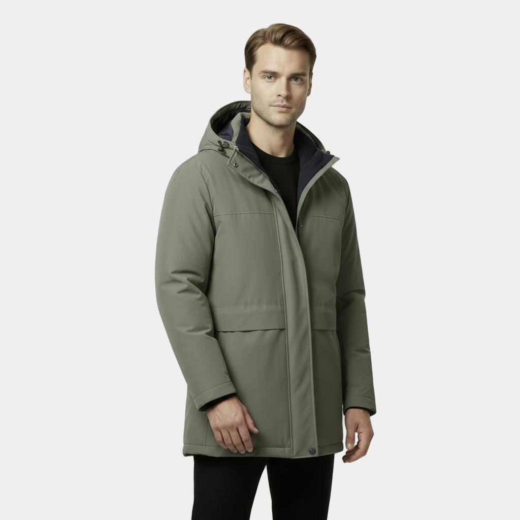Men's Insulated Parka Jacket for Cold Weather - Waterproof, Warm, and Stylish Winter Outerwear
